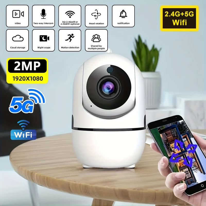 Câmara de segurança 2MP HD 1080P 2.4g WiFi rotação horizontal 360° Vertical 110º