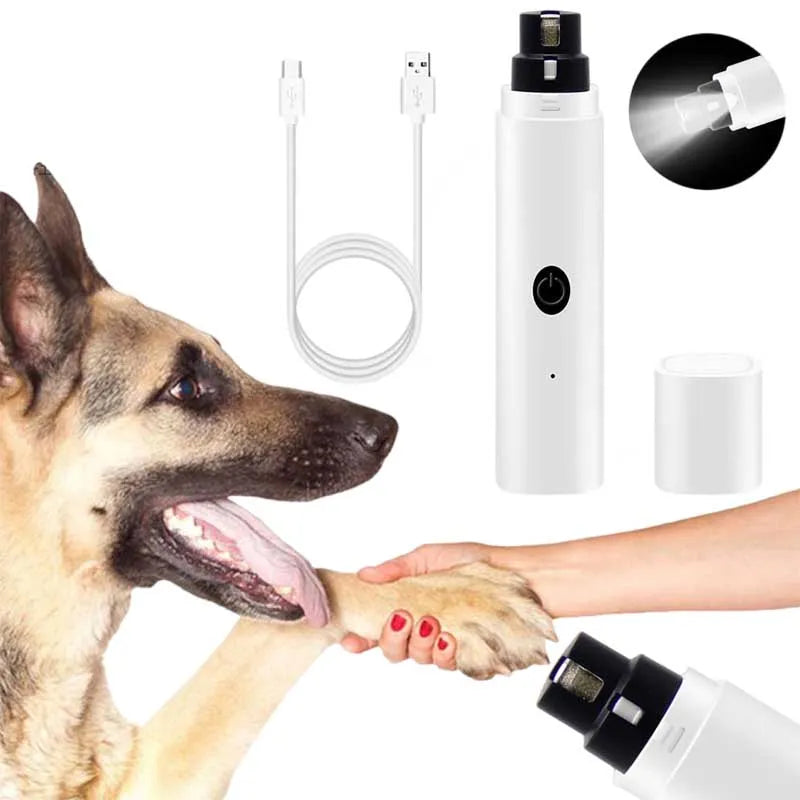 Aparador elétrico de unhas para cães e gatos com carregamento por USB