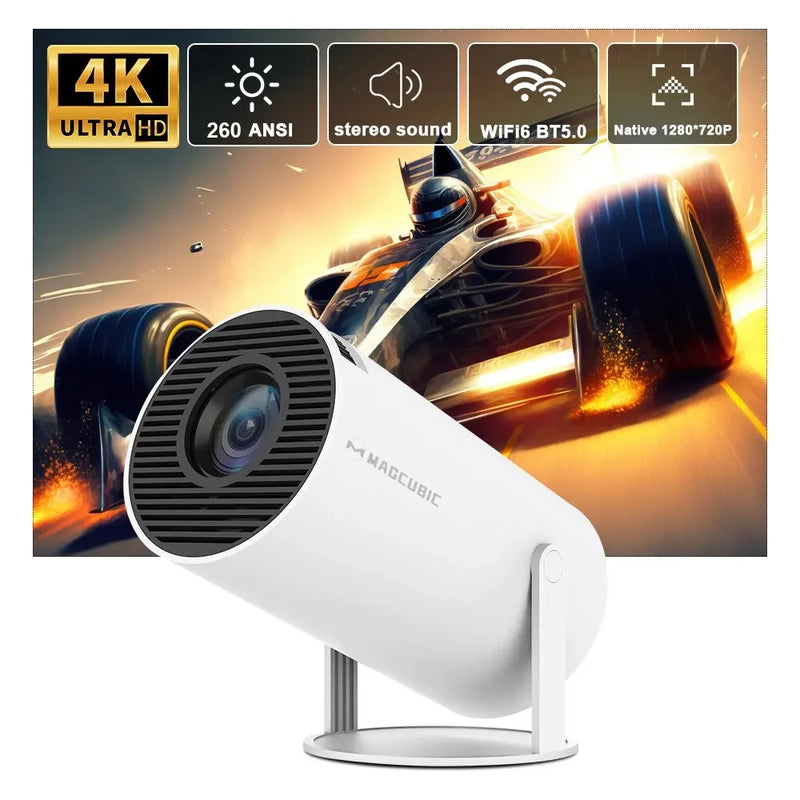 Projector home cinema, android 11, WiFi duplo 6, 200 ANSI Allwinner H713, BT5.0, 1080p, 1280*720p, 4K